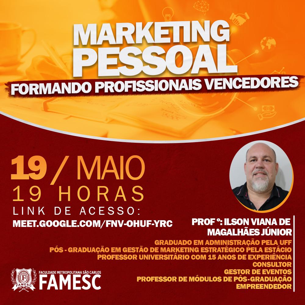 19/05 - Marketing Pessoal Formando Profissionais Vencedores