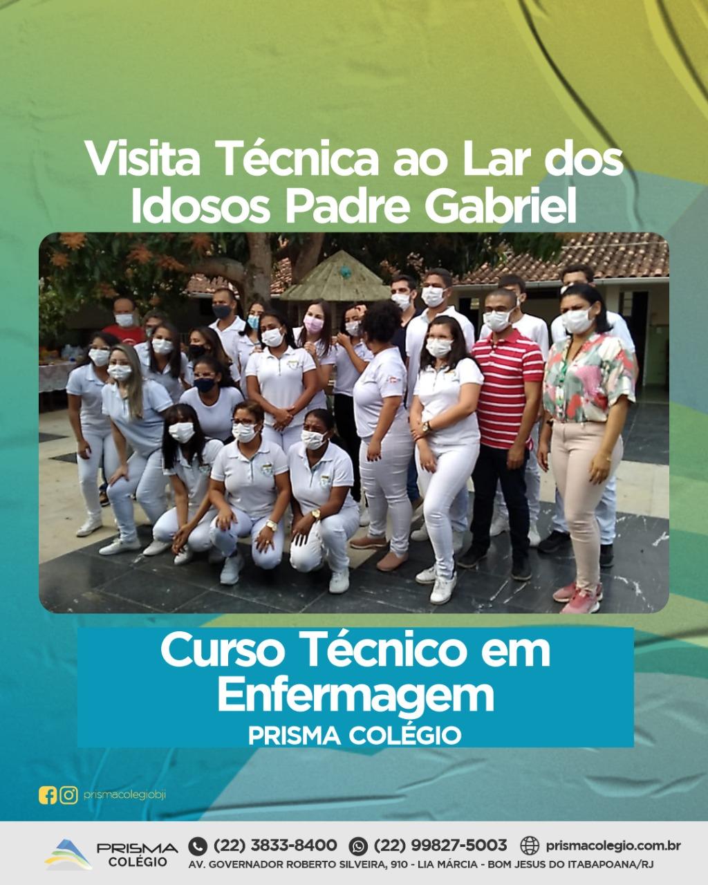 Curso Técnico em Enfermagem do Prisma Colégio realiza visita ao Lar dos Idosos Padre Gabriel