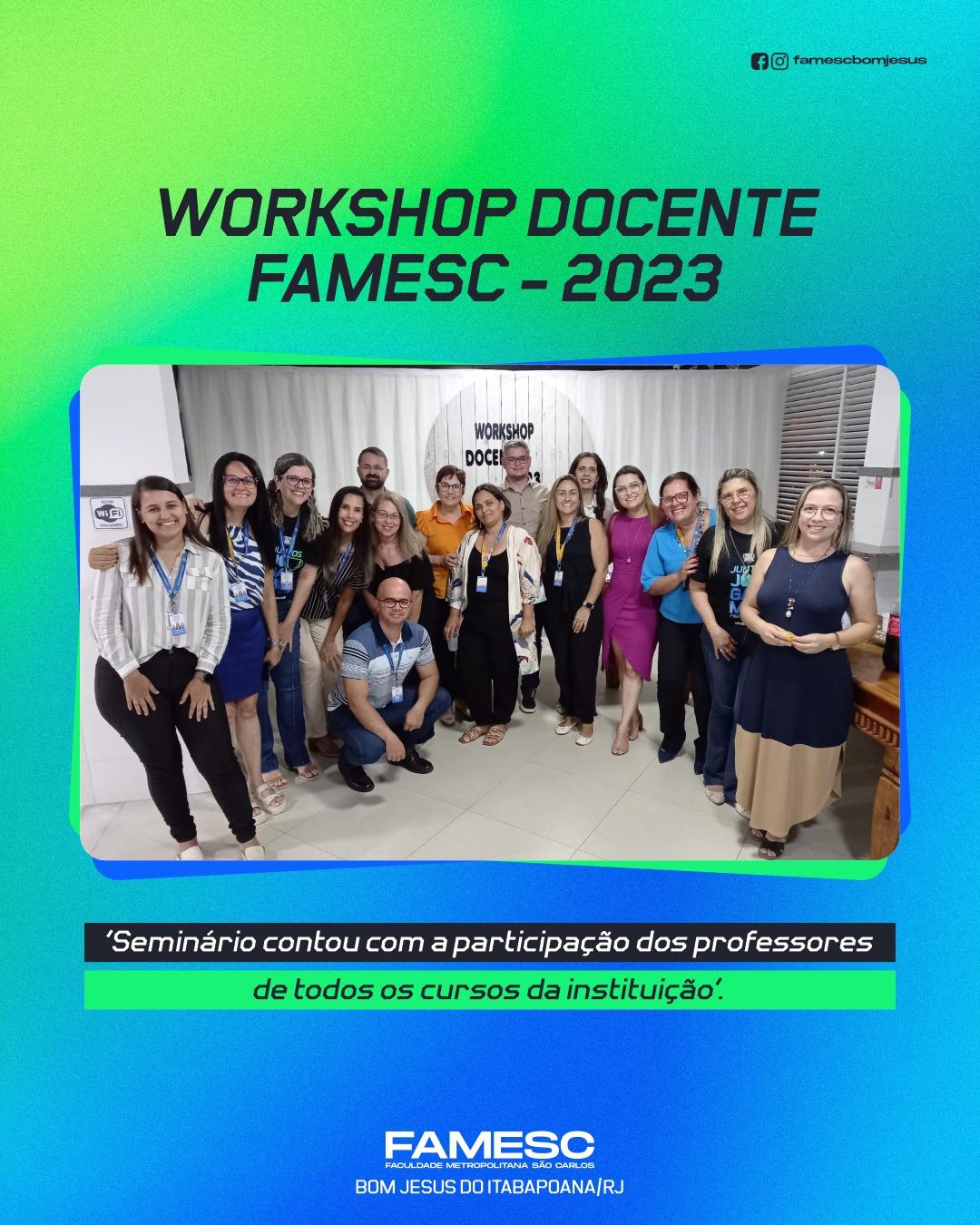 FAMESC realiza Workshop para docentes 2023