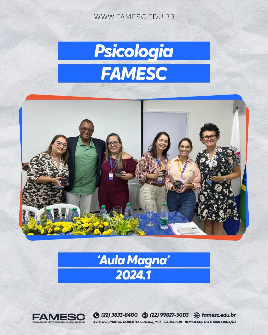 Curso de Psicologia da FAMESC realiza ‘Aula Magna’