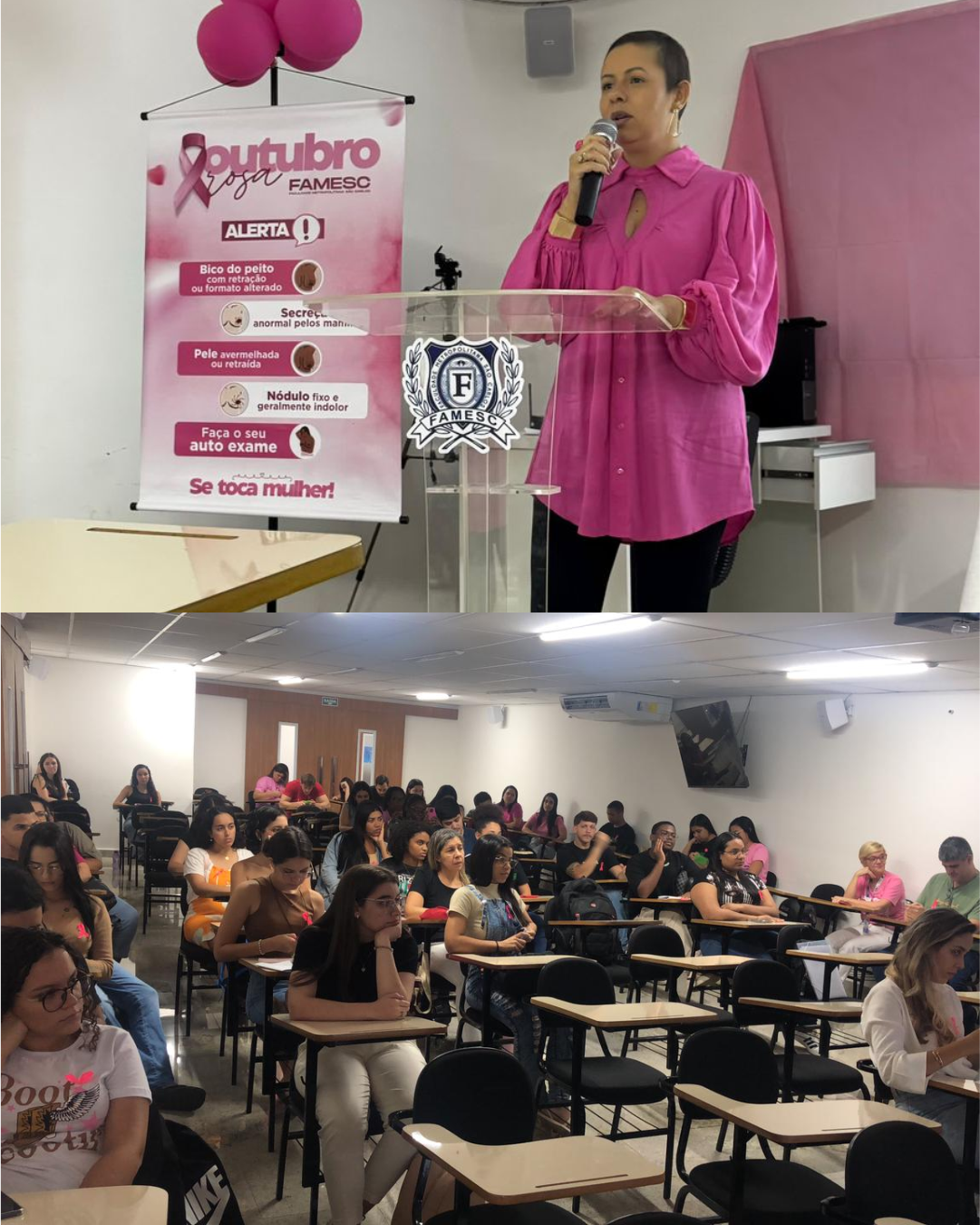 Enfermagem da FAMESC promove mais um encontro do ‘Outubro Rosa’