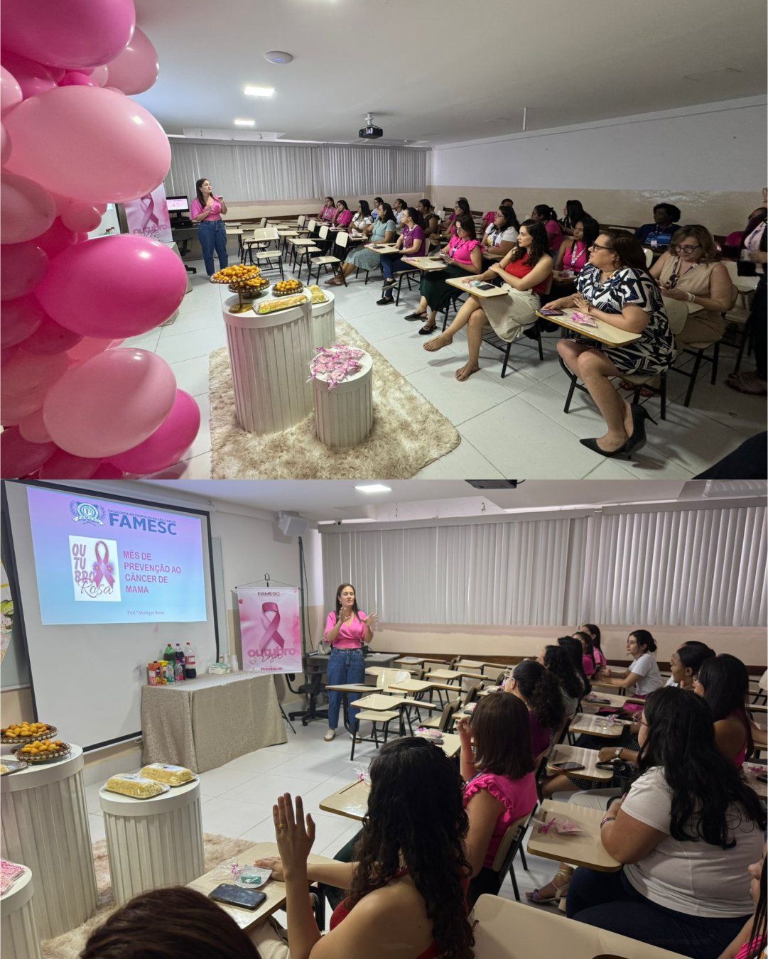 FAMESC realiza evento para colaboradoras em alusão ao ‘Outubro Rosa’