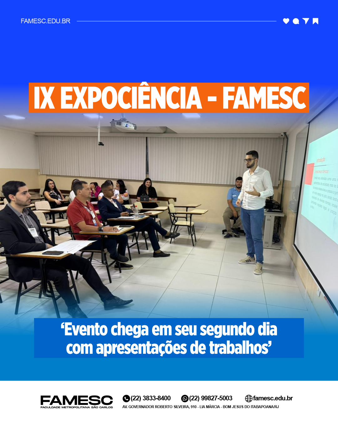 IX EXPOCIÊNCIA chega em seu segundo dia com apresentações de trabalhos